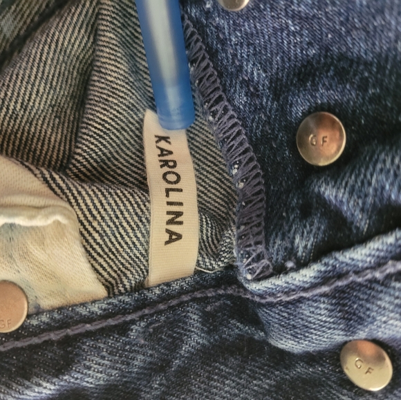 Grlfrnd Karolina Exposed Button Fly Blue Jeans REVOLVE - Picture 11 of 12